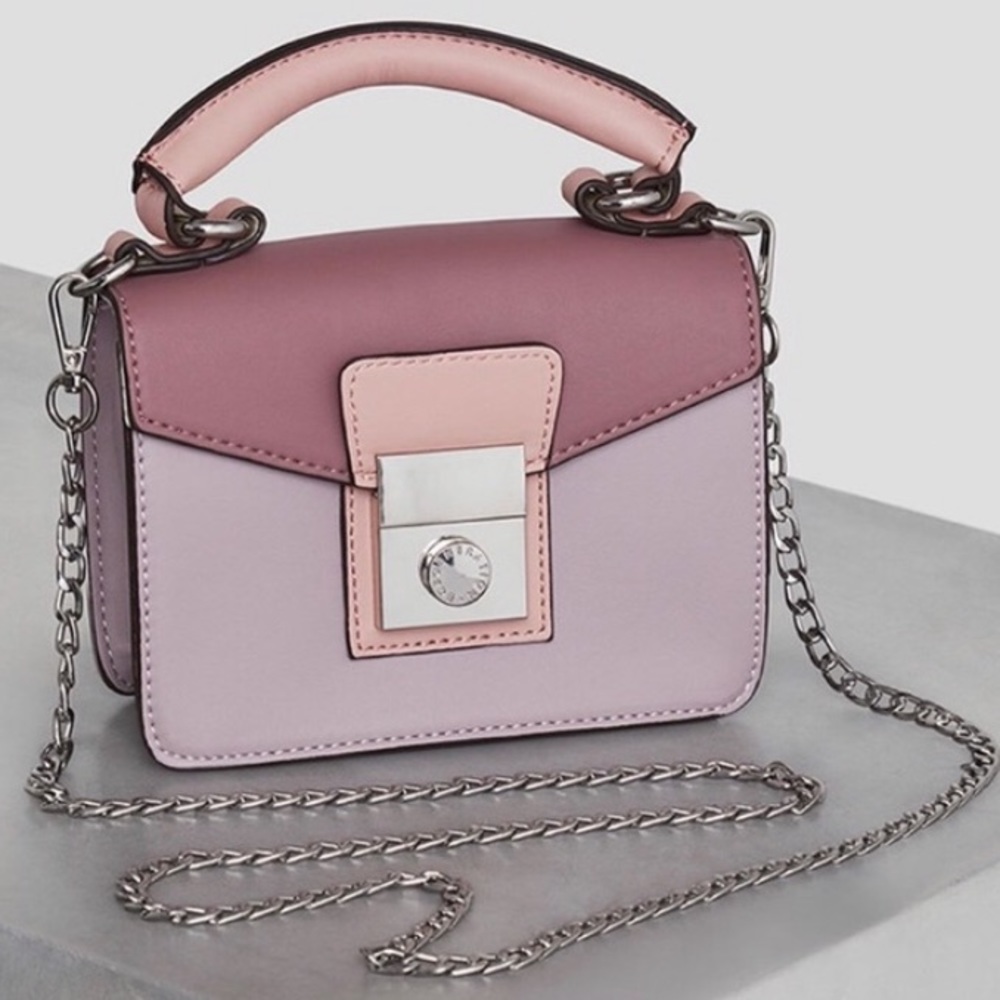 BCBG RAPHAELA CROSSBODY BAG, LAVENDER ROSE BLUSH - Picture 4 of 10